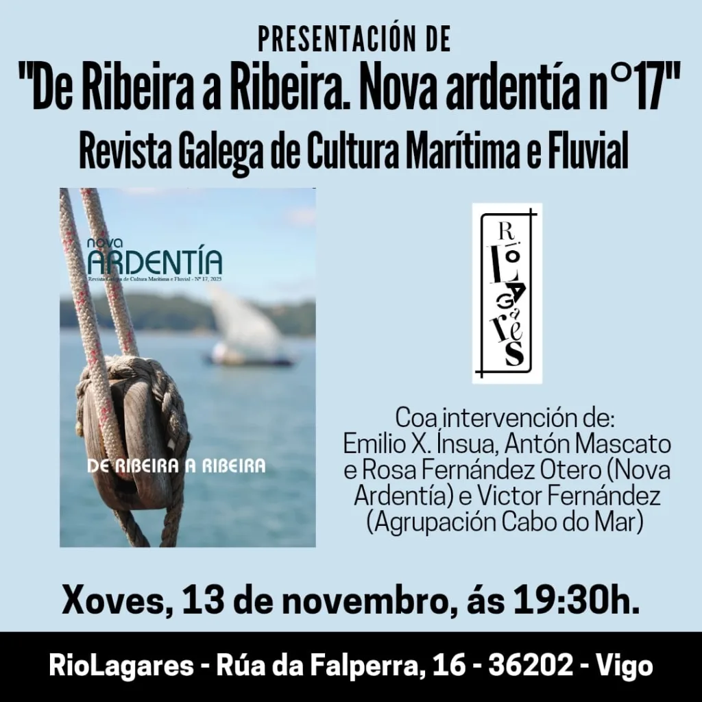 Cartaz da presentación da Nova Ardentía 17 en Vigo